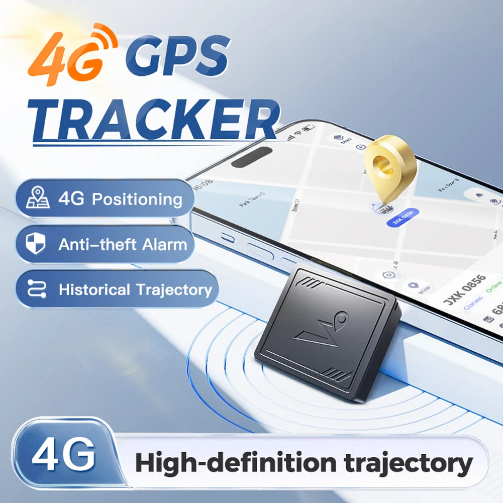 4G GPS Tracker with App Real Time Car Tracking Device Anti-Lost Recording Tracking Device for Elderly Children Pets Car