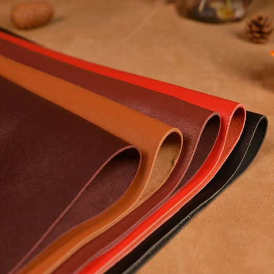 1mm thickness Lambskin Leather Sheet, Soft Sheepskin Tooling Leather Pieces for DIY Sewing, Workshop, Book Cover