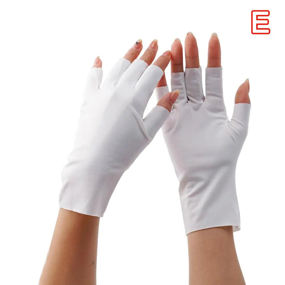 Women Sunscreen Gloves Fingerless Gloves Summer Sunscreen UV Protection Multicolor Gloves Woman Driving Glove Female Touchscreen
