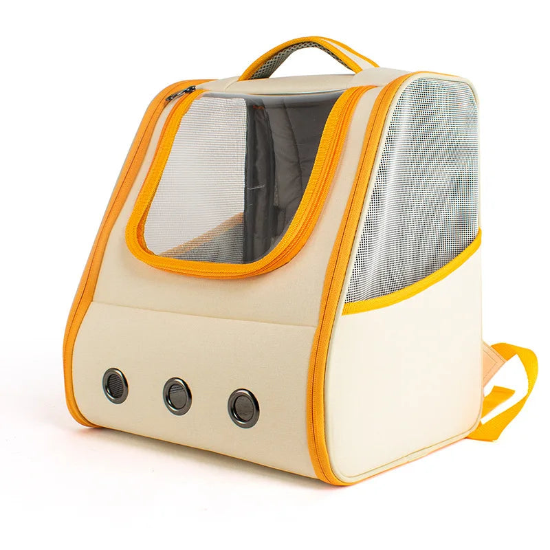 Pet backpack large capacity out of the portable shoulders cat bag pet backpack cat and dog out of the travel carrying bag