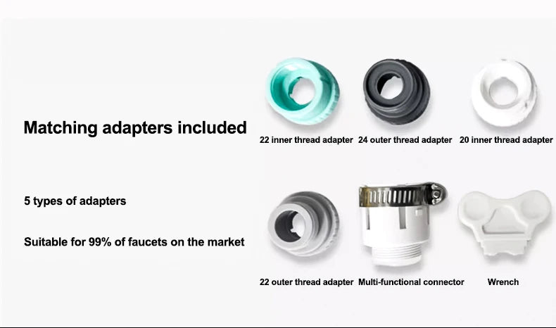 Healthy Faucet Water Filter System - Tap Water Purifier Filter Water Purifying Device For Home Kitchen ,Faucet Mount Filter