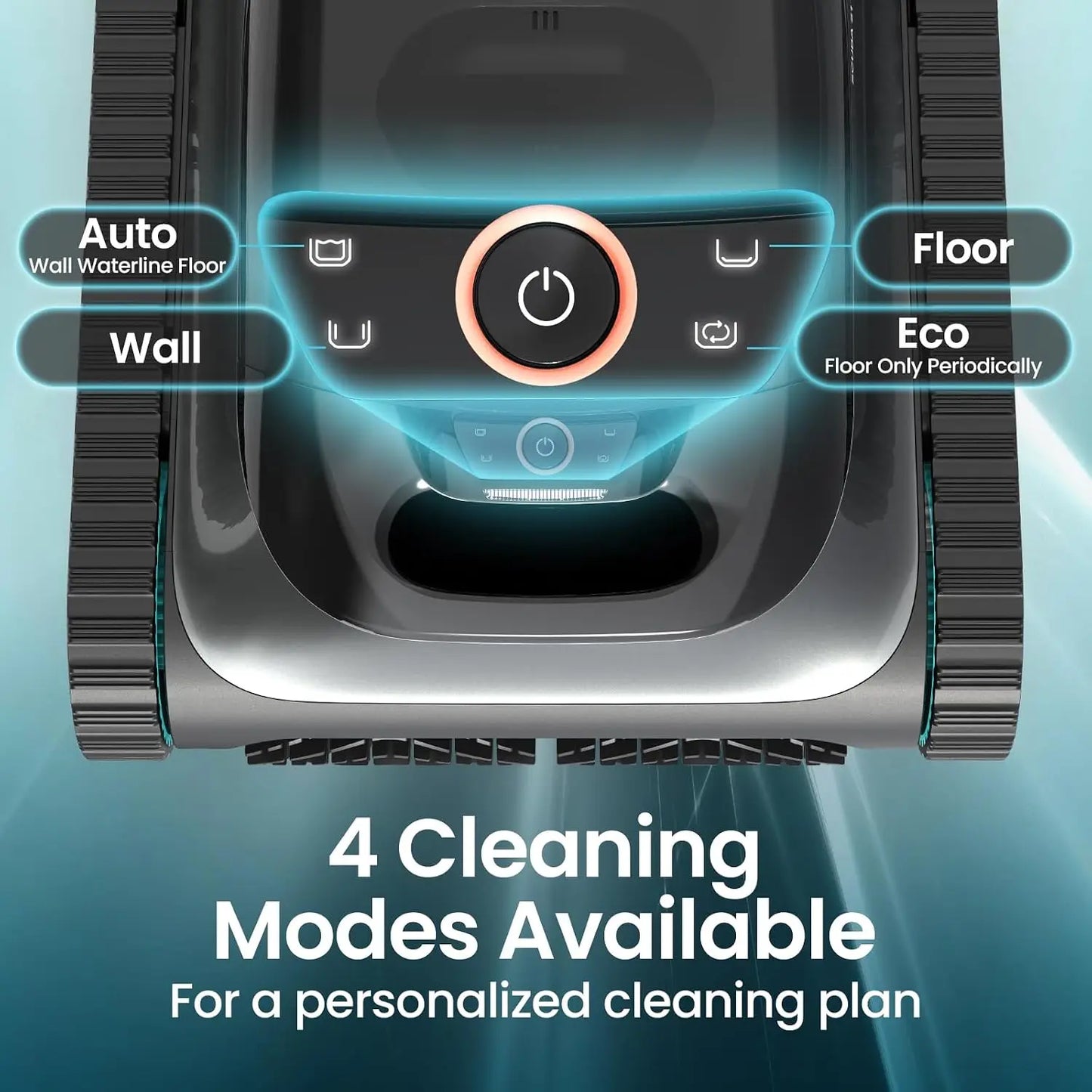 Robotic Pool Cleaner 150-Min Runtime Wall & Waterline Cleaning for Inground & Above Ground Pools up to 1600 sq.ft, Customized