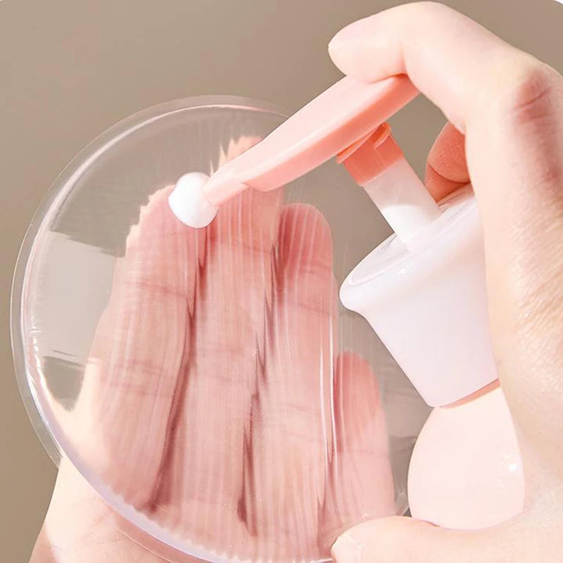 Soft Silicone Gel Powder Puff Sponge For Body Lotion Face Foundation Transparent No Powder Eating Powder Puff Applicator Tools
