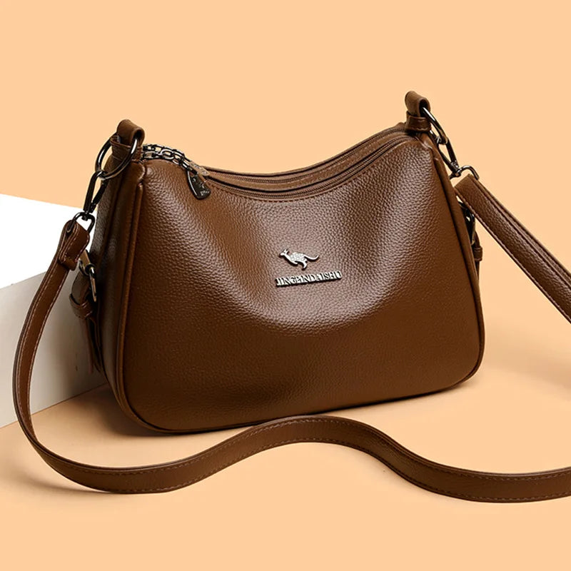 Ladies' tote bag, mom bag, large-capacity, versatile single-shoulder crossbody bag, simple commuting and casual bag
