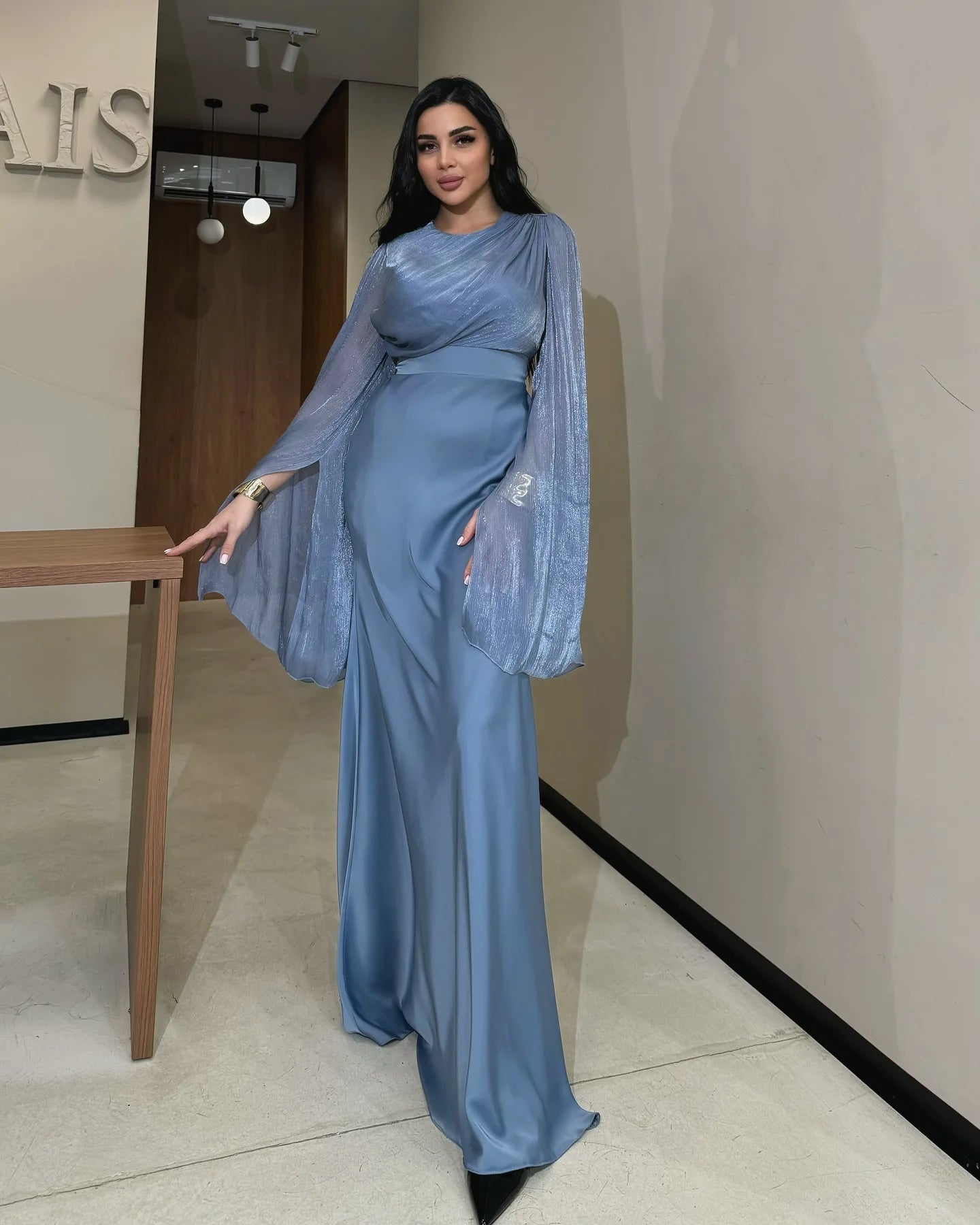 Muslim Dress for Women Party Abaya Dresses Bat Sleeve Ramadan Eid Arab Long Robe Morocco Dubai Kaftan Islam Vestidos Jalabiya