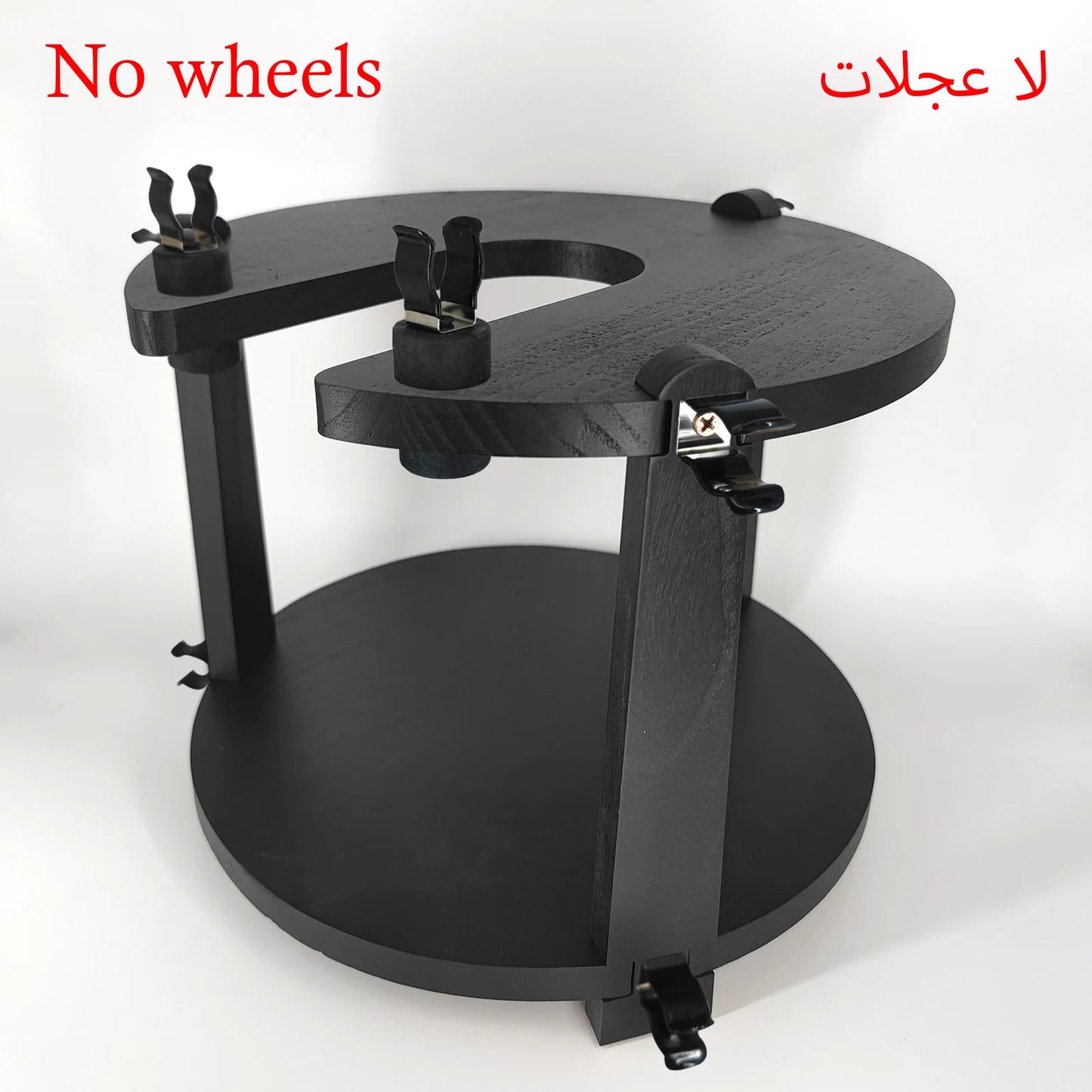 Shisha Stand Portable Wooden Hookah Table Holder Station With Wheels Rolling for Vase protection Hose Clamp Nargile Accessories