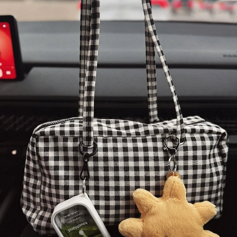 Casual Bowler Bags For Women Luxury Designer Handbags And Purses 2026 New In Polyester Circular Ornament Underarm Cloth Shoulder