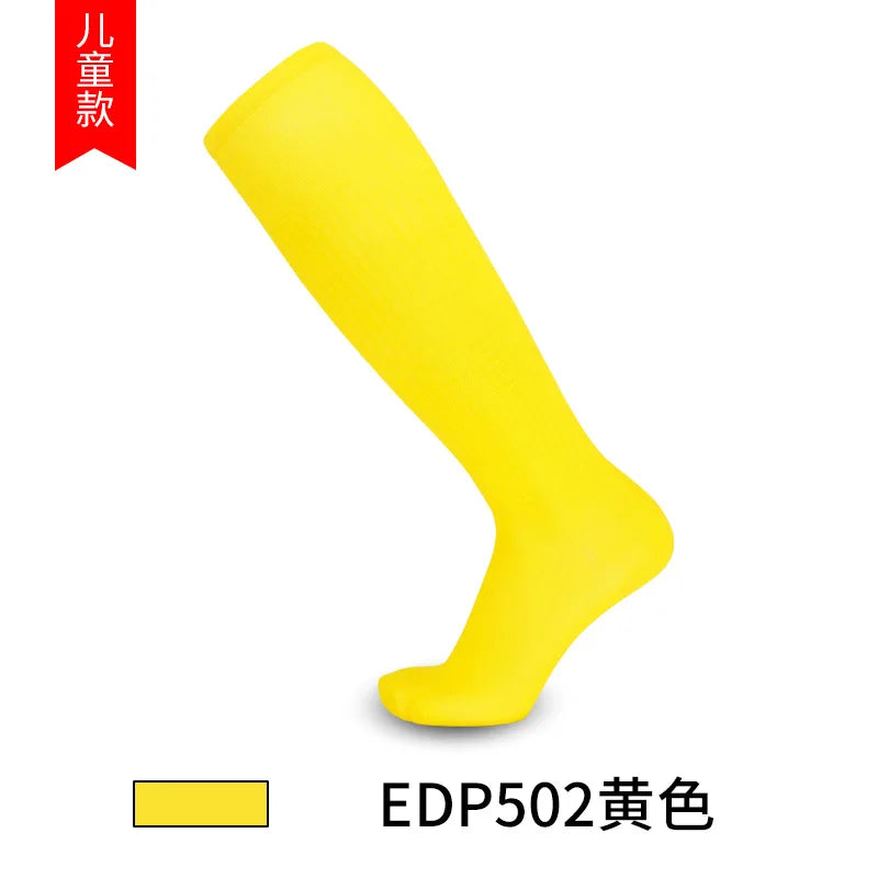 Boys and Girls Solid Thin High Training Soccer Socks  Long Socks Children's Knee Socks