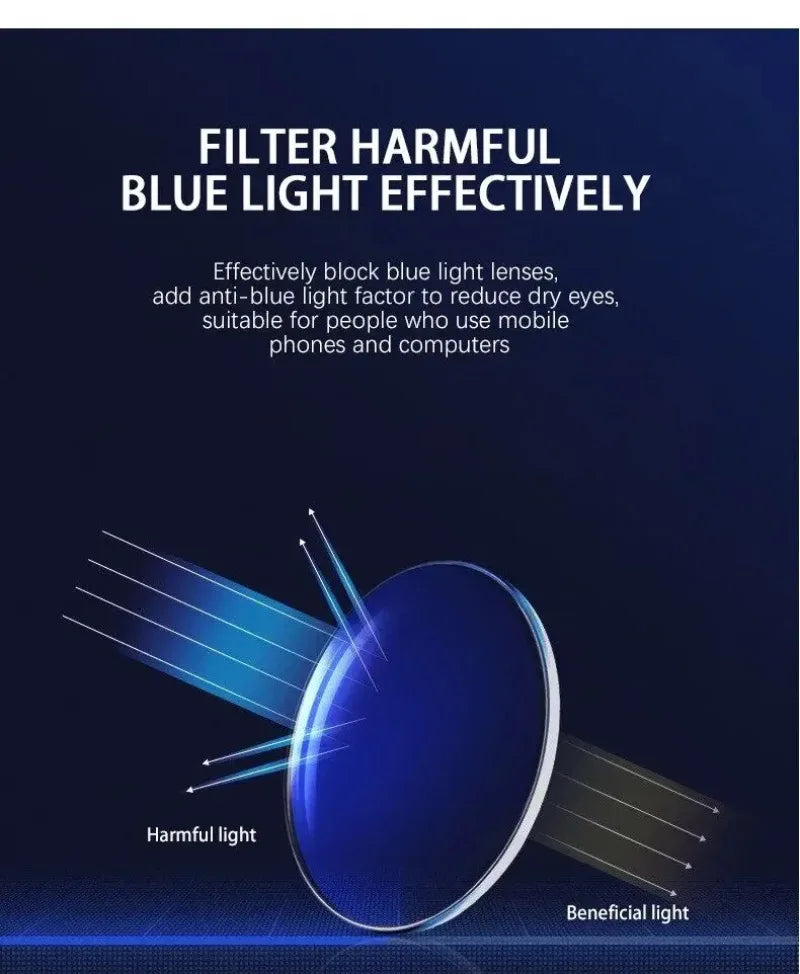Portable Unisex Folding Reading Glasses Full Metal Frame Anti Blue Light Blocking for Men Women Presbyopia Eyeglasses with Case