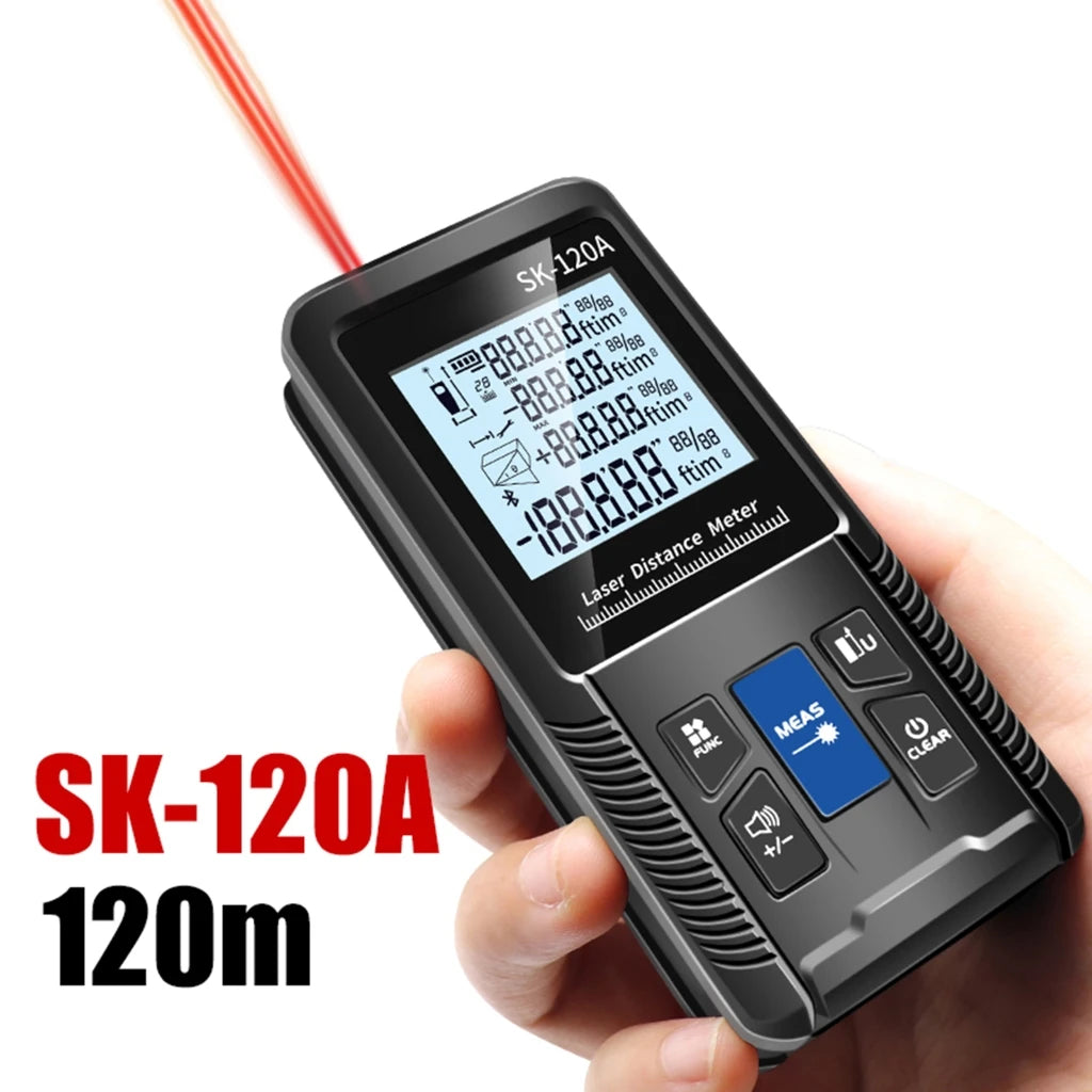 1PC Portable Handheld Lasers Measure Tape Tool Digital Display Distance Meter Intelligent Rangefinder 40m 50m 70m 100m 120m