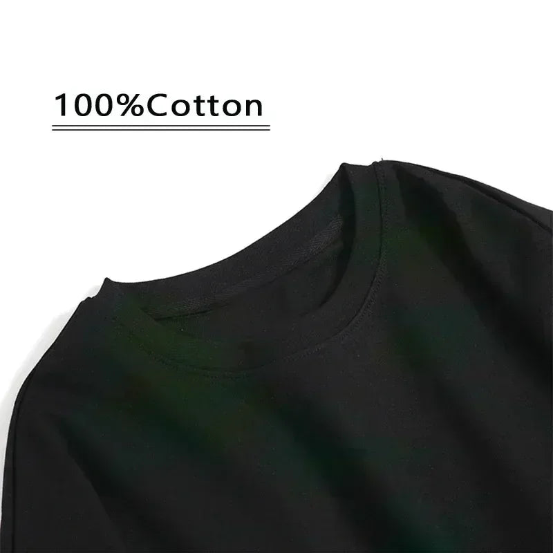 Men's Cotton Short Sleeved T-shirt Oversized T-shirt Loose Casual Fashion Gym Training and Sports Summer Novelty