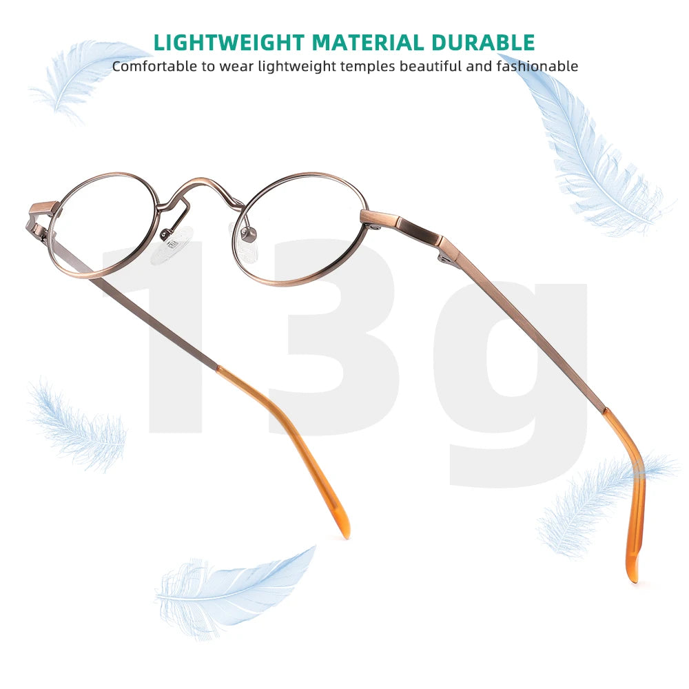 YINSQER Designer Small Round Glasses Frames for Women Optical Frames Men's Frame Glasses Women Luxury Brand Round Lenses Frames