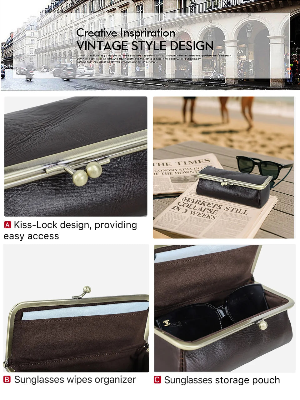 Genuine Leather Eye Glasses Bag for Eyeglass High Quality Handmade Glasses Case Box Sunglasses Protector Pouch