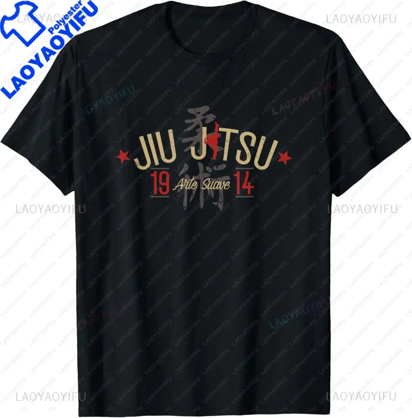 Brazilian Jiu Jitsu Shirt Arte Suave Oss Tshirt BJJ T Shirt T-Shirt  Men Clothing Tops  Streetwear  Camisetas  Vintage T Shirt