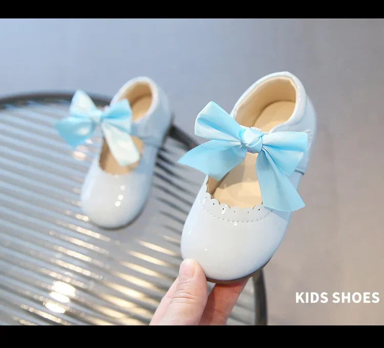 Little Girl Shoes 2025 Spring Autumn Children Princess Shoes Girls Oxfords Candy Colors Kids Soft Patent Leather Shoes For Girl