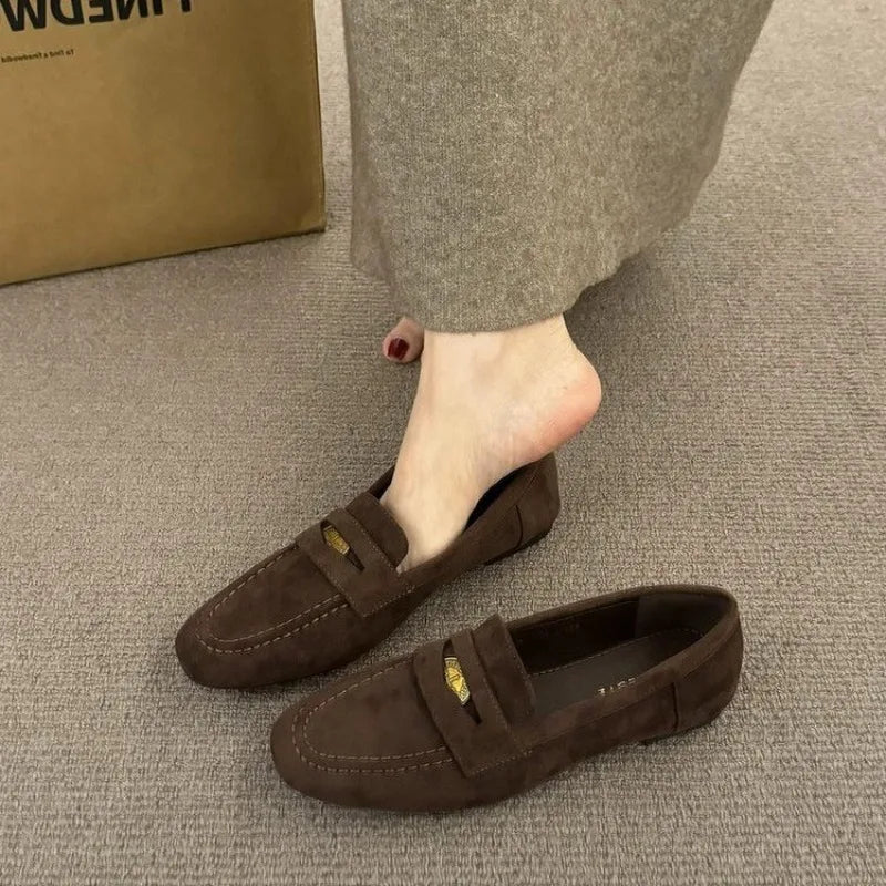 2026 New Flat Bottom Shoes Women's Lightweight and comfortable high-quality single shoes Casual Shoes Autumn Fashion