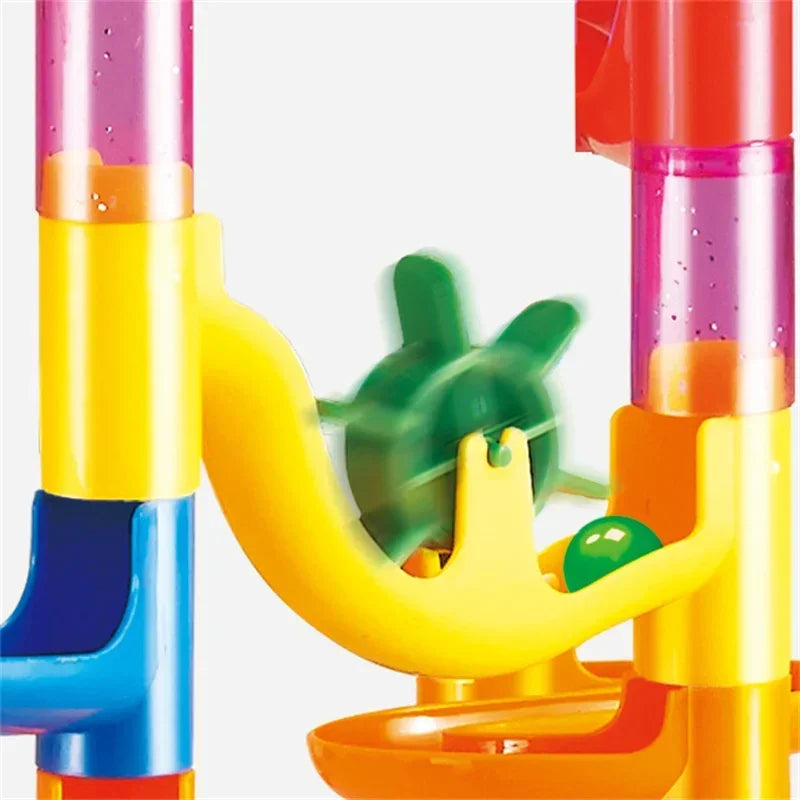 Marble Run Building Blocks Marbles Slide Toys For Children DIY Creativity Constructor Educational Toys Children Gift
