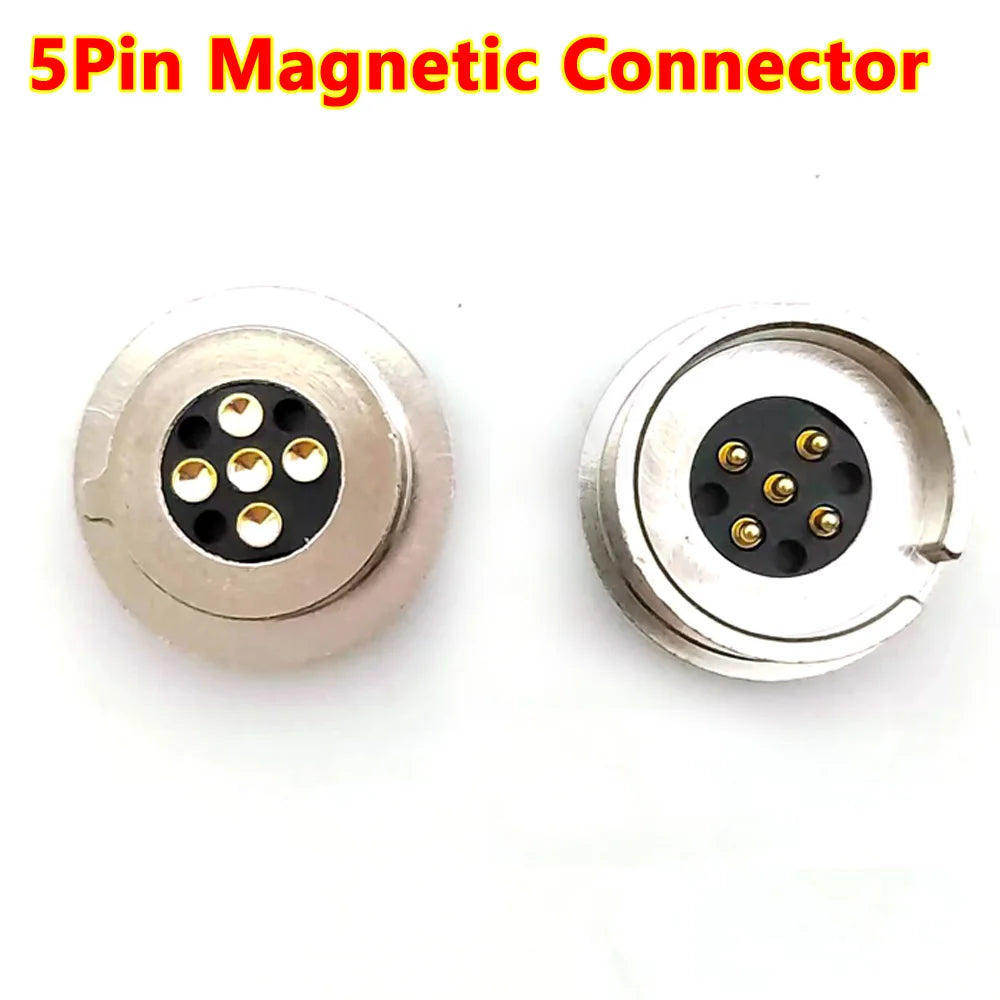 1Pair 2/3/4/5/6Pin waterproof high current magnet suction spring pogo pin male female probe DC power charging magnetic connector