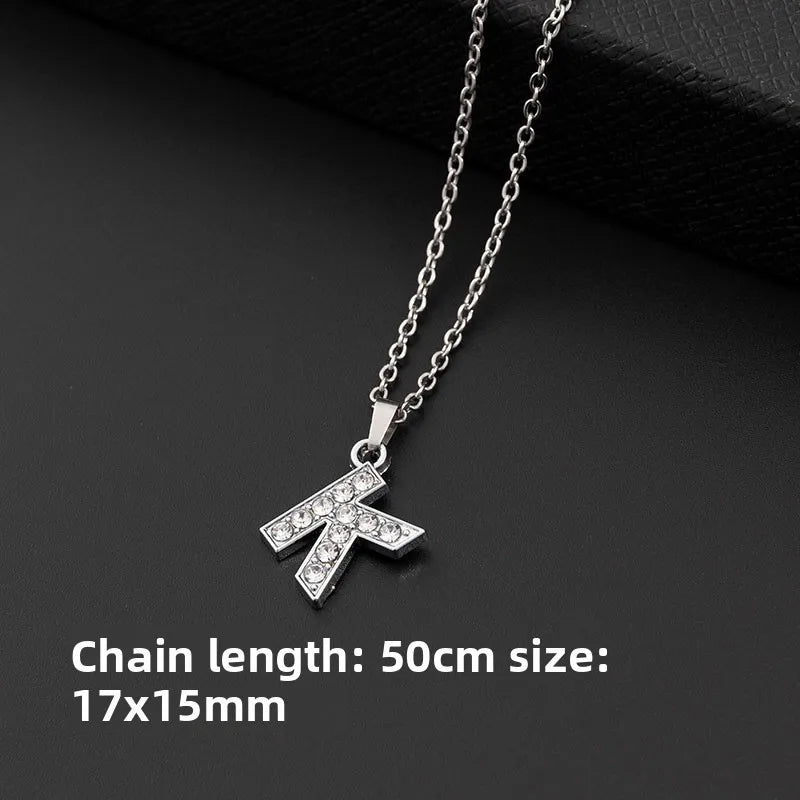 26-Letter Necklace Pendant Alphabet Jewelry Necklace Fashion Decorative Necklace