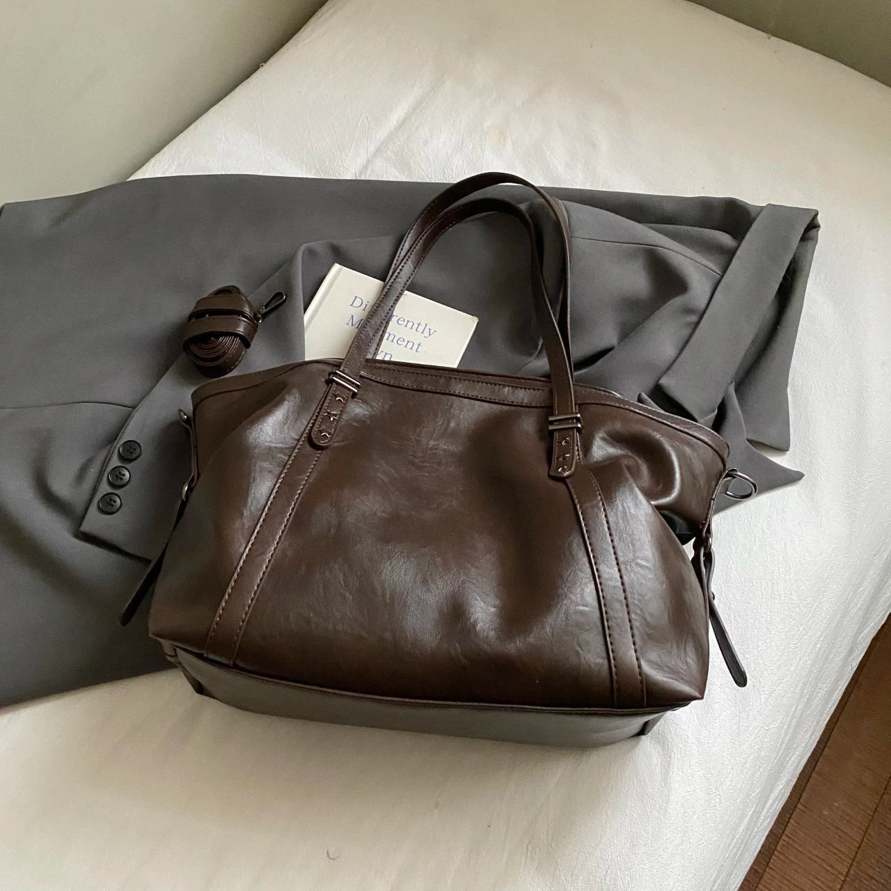 Women's Bag Large Capacity Shoulder Bags High Quality PU Leather Handbags and Purse Female Retro Tote Bags sac a main femme
