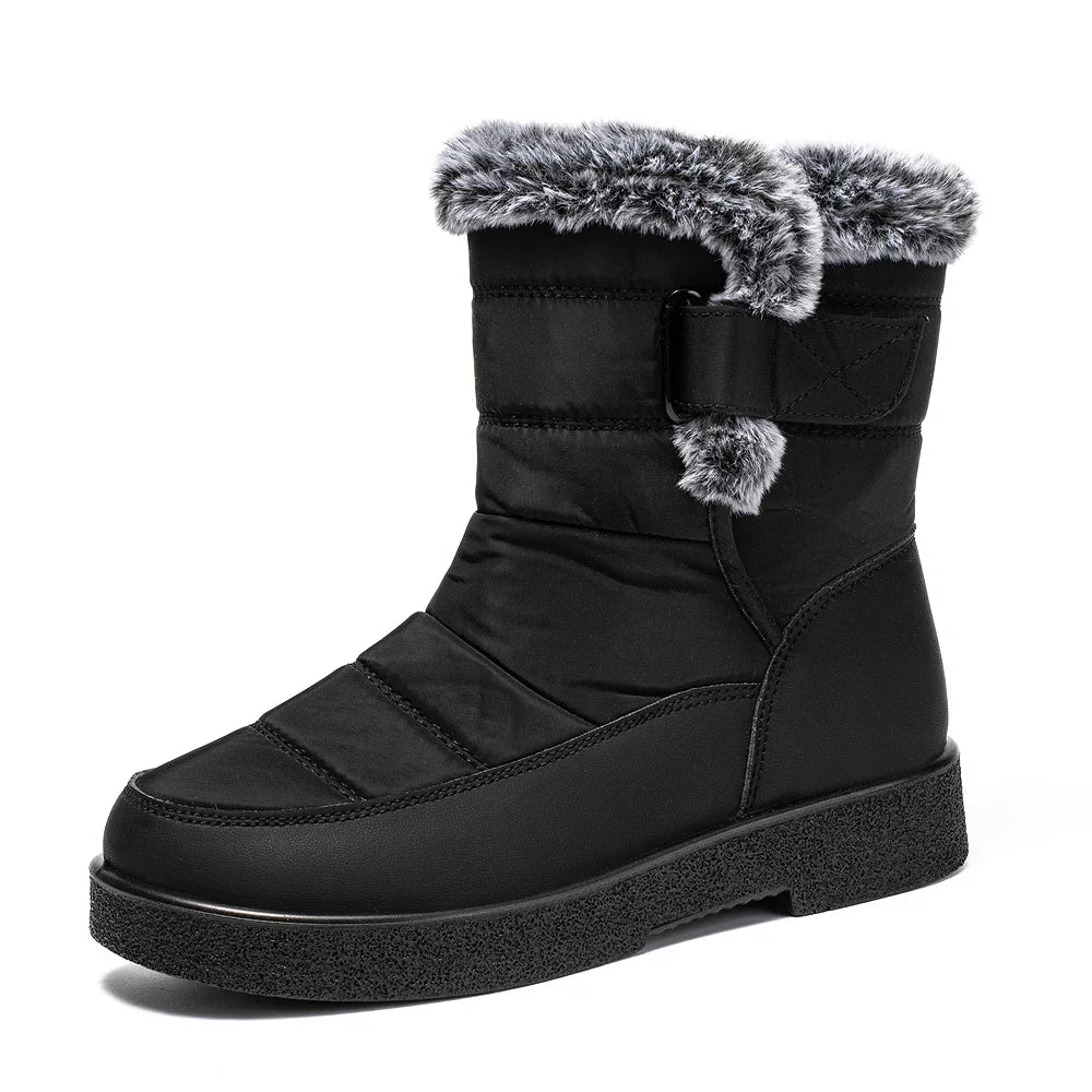 Women's Waterproof Winter Snow Boots Non Slip Platform Warm Ankle Boots Women Thicken Plush Cotton Padded Shoes Botas De Mujer