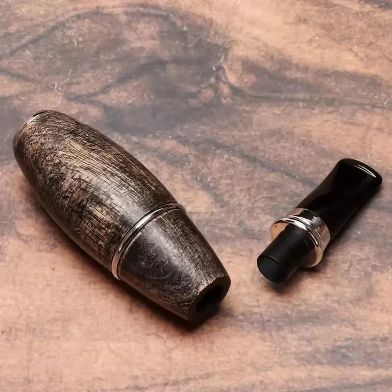 9mm Lightweight Handheld Solid Wood Tobacco Pipe Portable Cigarette Holder Smoking Accessory