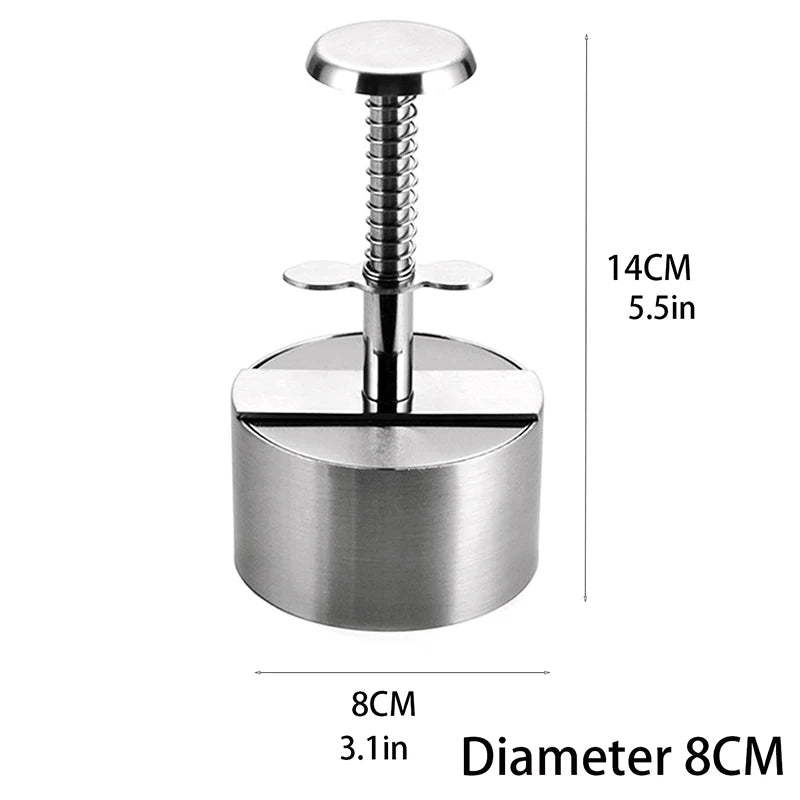 Hamburger press utensils kitchen meat tools tableware hamburger meat press stainless steel meat press meat pie meat filling mold