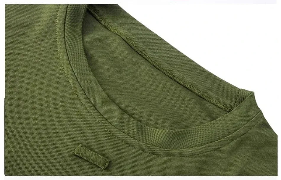 Spring Training Tactical Top Mens Elastic Wear-resistant Outdoor Sports Long Sleeved T-shirt Quick Drying Slim Round Neck Shirt