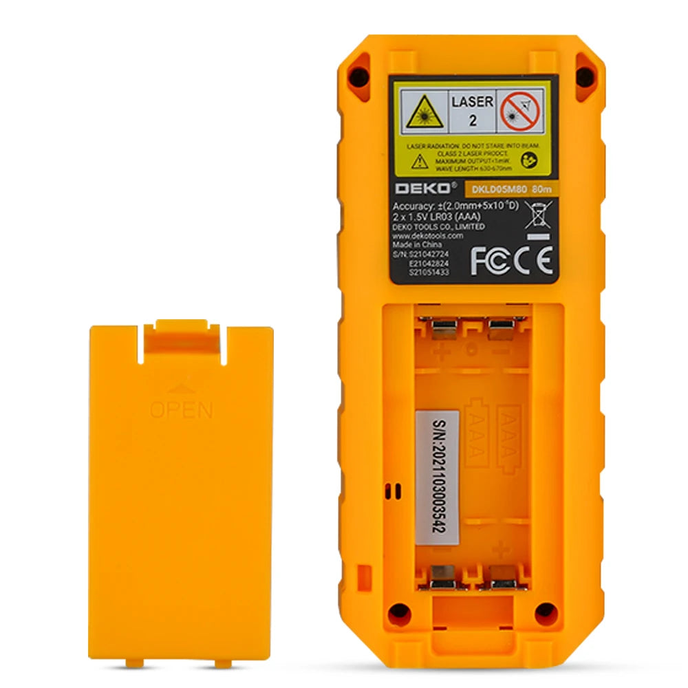 DEKO DKLD05 Handheld Laser Distance Meter 40M 60M 80M 100M Mini Laser Rangefinder Laser Tape Range Finder Diastimeter Measure