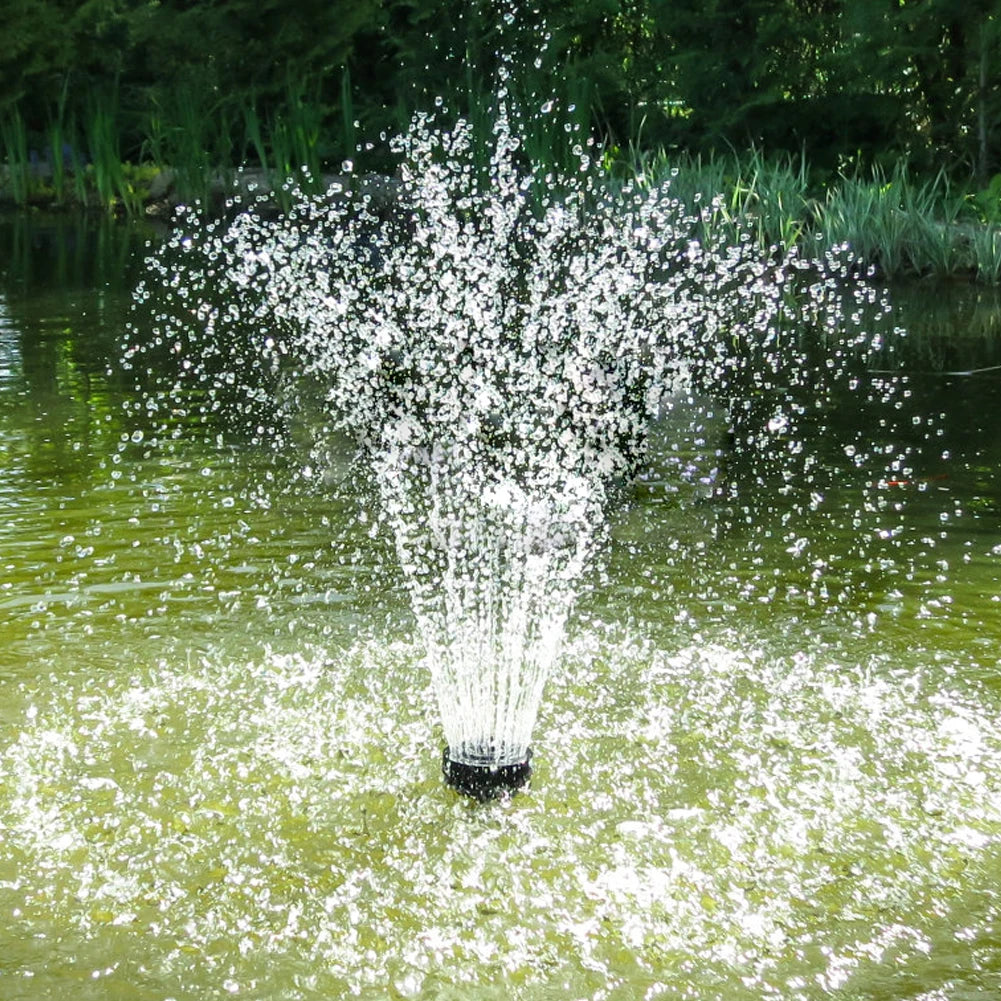 Solar Water Fountain Pump with Nozzles Solar Powered Fountain Water Pump Solar Fountain for Garden Pool Pond Aquarium Fountain