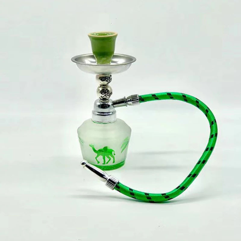 Mini Single Hose Shisha Pipe Hookah Kit Chichas Narguile Nargila Sisha Sheesha Water Pipe Bar Completo Glass Hookah Shisha Set