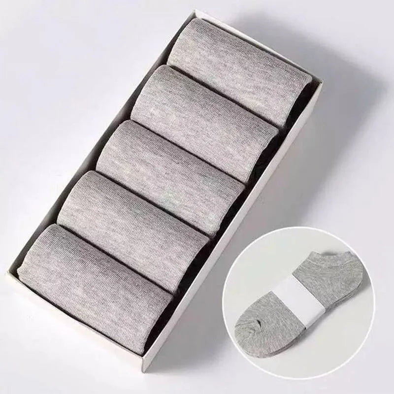 10pairs / Low Black And White Gray Men's Socks Men's Men's Socks Breathable Sports Socks Men's Short Socks Women's Socks EU37-44