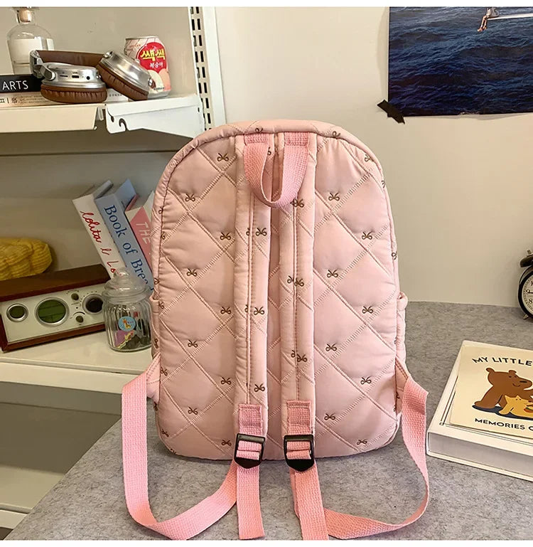New Large Capacity Children's School Backpack Lightweight Bow Students Schoolbag School Bags Boys Girls Tutoring Bag Laptop Bag