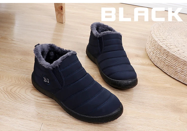 Fashion Men's Snow Boots Ankle High Keep Warm Shoes for Cold Winter Waterproof Outdoor Snow Comfortable Men's Work Boots 2026
