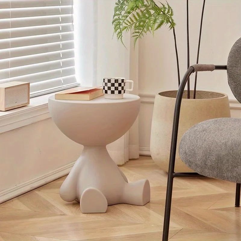 Creative Light Luxury Cartoon Sofa Edge Table Creative Flat Head Coffee Table Small Household Coffee Table Furniture Side Table