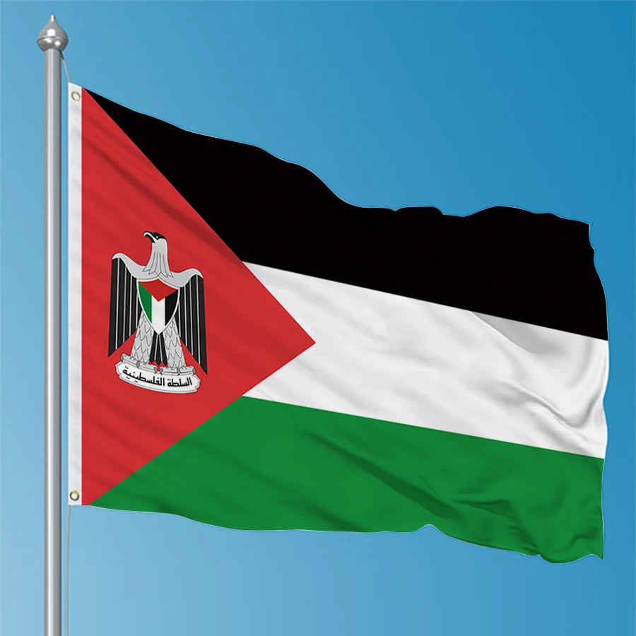 Palestine Flag Hanging High Quality Polyester Gaza Palestinian Flags For Decoration National Art Tapestry Banner Gift