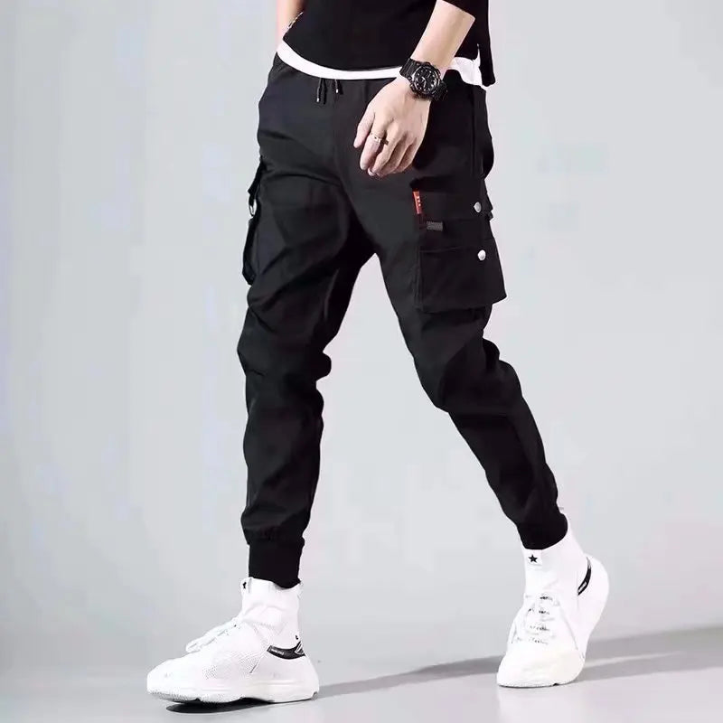 Men's Pants Fashionable Casual Jogging Pants 2025 Street Wear Workwear Pants Men's Multi Pocket Pants Fitness Men Sports Pants