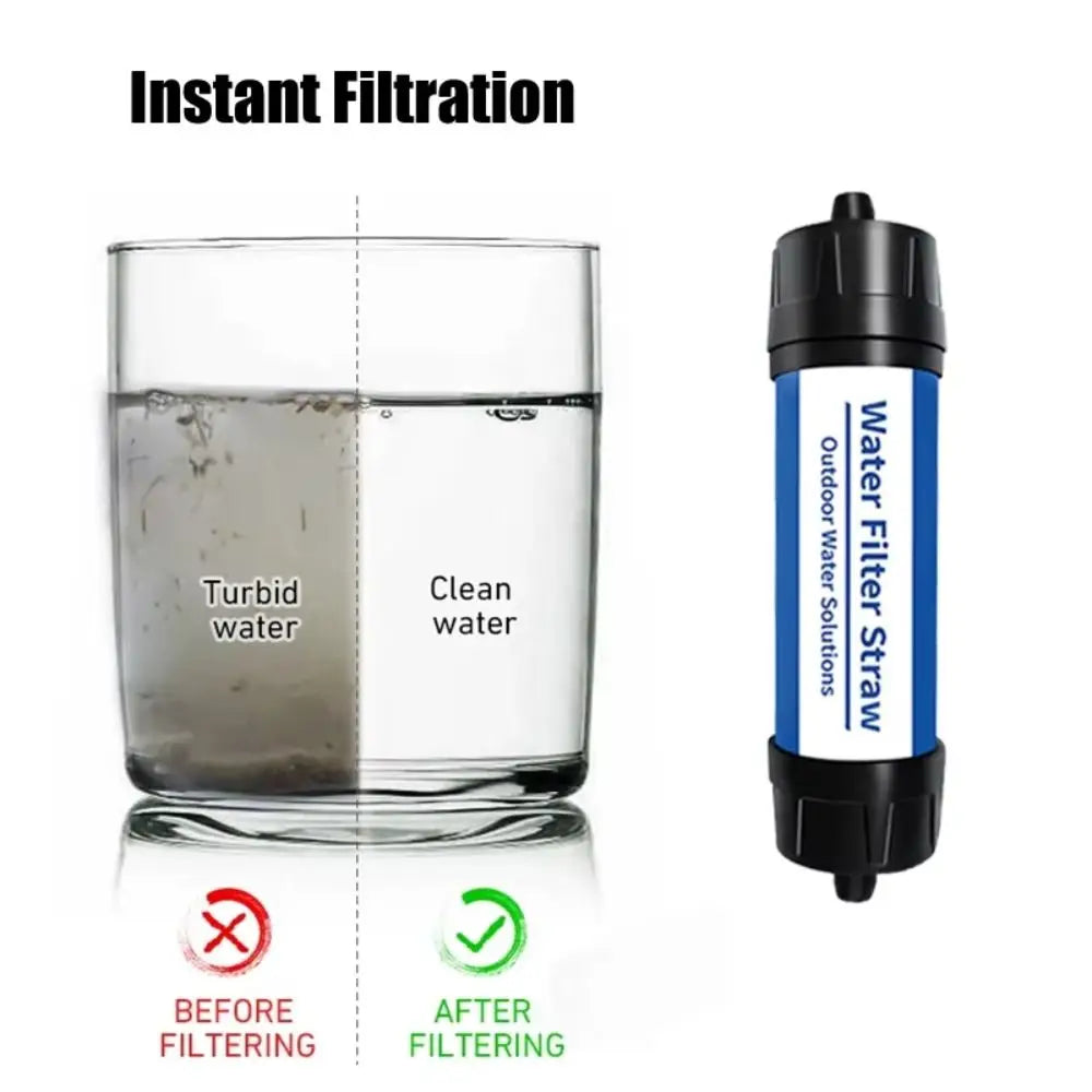 Mini Mini Water Filter Straw Purifier Direct Drinking Purification Water Filter Portable Straw Drinking Water Filtering Straw