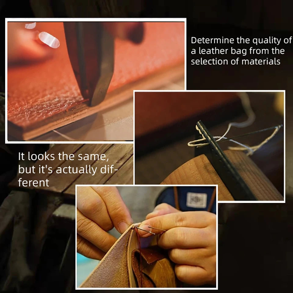 Genuine Leather Coin Purse Men Women Vintage Small Coin Wallet Hard Leather Money Pocket Drawstring Storage Bag