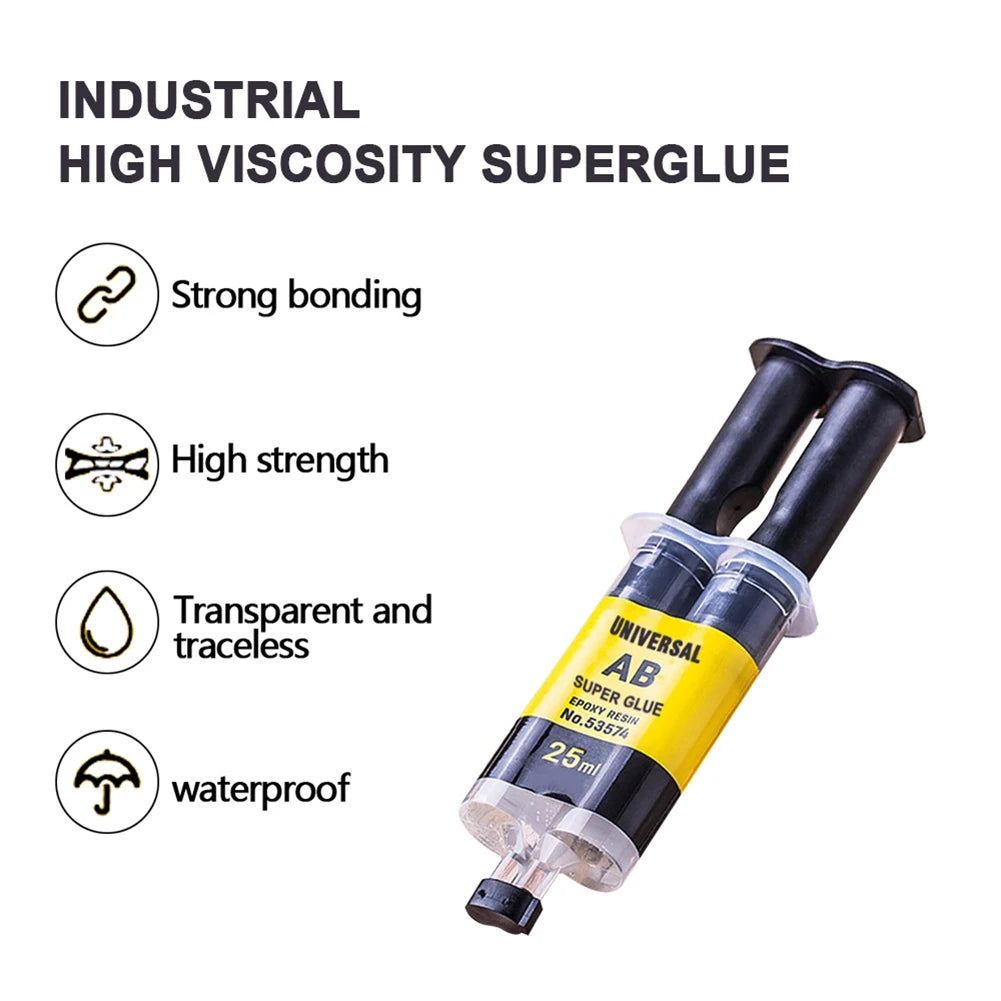 4/25ml Epoxy Resin AB Glue Waterproof Instant Fast Adhesive Repair Strong Super Liquid Glue For Wood Plastic Metal Glue Welding