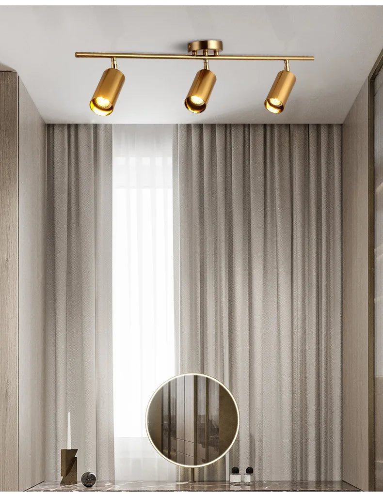 Modern Led Ceiling Light Long Spotlight Fixture Living Room Shop Restaurant Kitchen Dining Room Lighting Home Decor Chandeliers