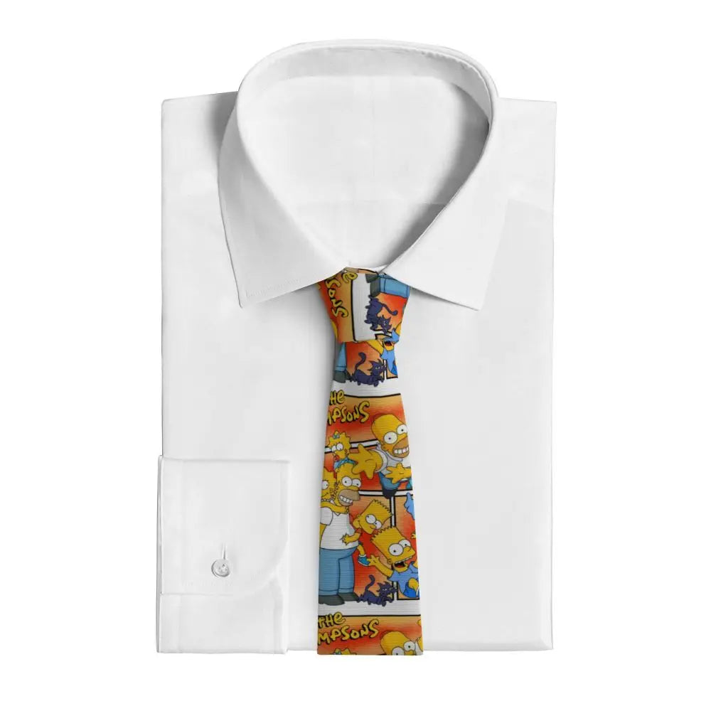 Personalized The S-Simpsones Homer Neck Ties Men Formal Silk Wedding Neckties