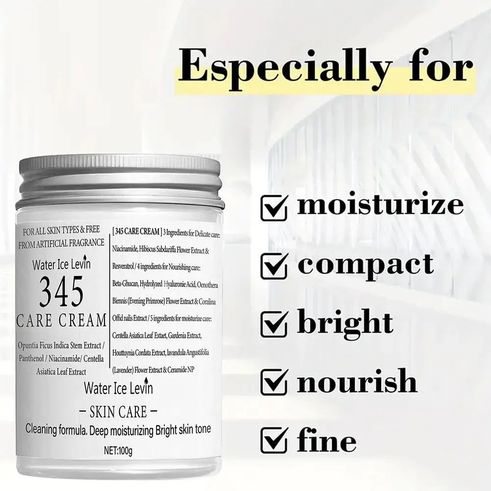 100g 345 Antioxidant Moisturizing Cream Hydrating Anti Aging Brightening Non Greasy Lightweight For All Sensitive Skin Care