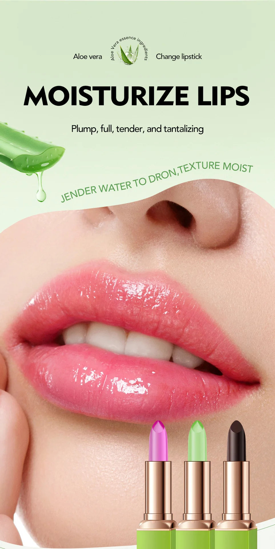 Colorful Lipstick Lipstick Waterproof Long-lasting Non Smudging Moisturizing Natural Lip Gloss Female Makeup