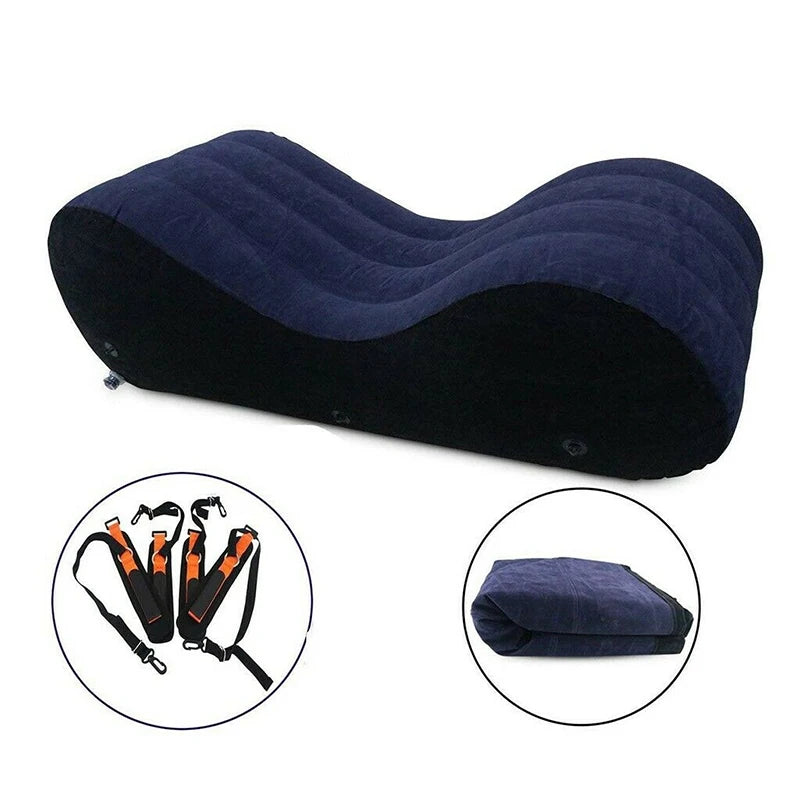 Portable Inflatable Sofa Bed S-shaped Love Position Labor-saving Sitting Wedge Husband Wife Pillow Better Love Life Furniture