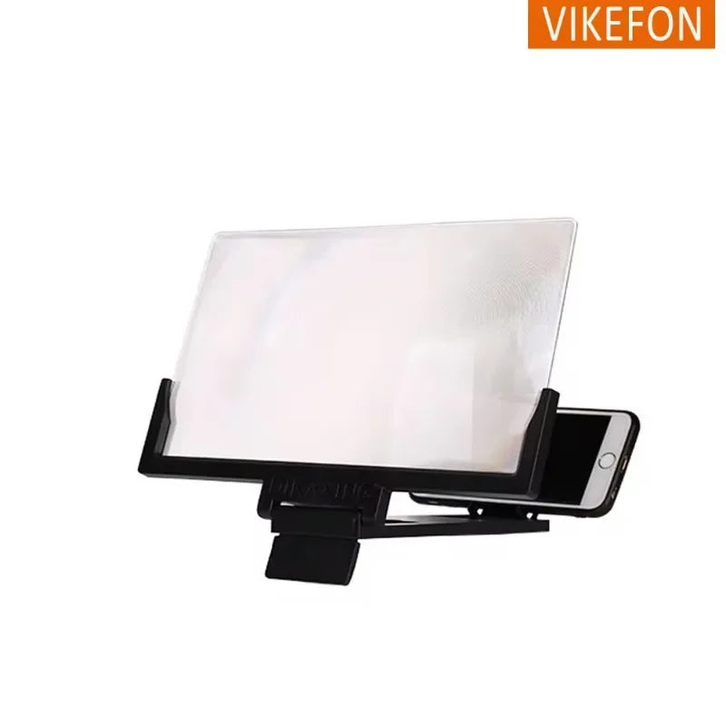 12-14" Screen Magnifier for Cell Phone Stand Magnifying Projector Screen Enlarger Expander for Movies, Videos, and Gaming