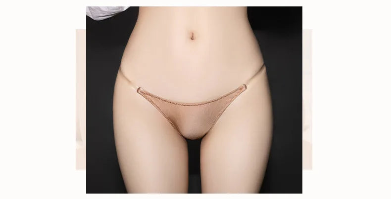 Sexy Erotic Transparent Thong Panties Thin Elastic Low Waisted Women's Underwear Allure G-String Shiny Lingerie Ladies Thongs