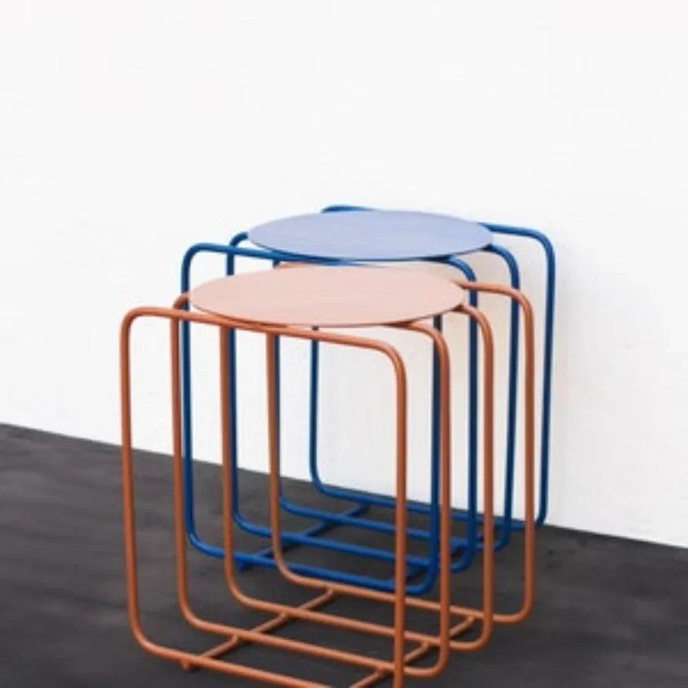 Modern Nightstand, Funky Bedside Table, Shelf Unit, Plant Stand, Vinyl Record Storage, Cute Coffee Table for Livingroom Bedroom