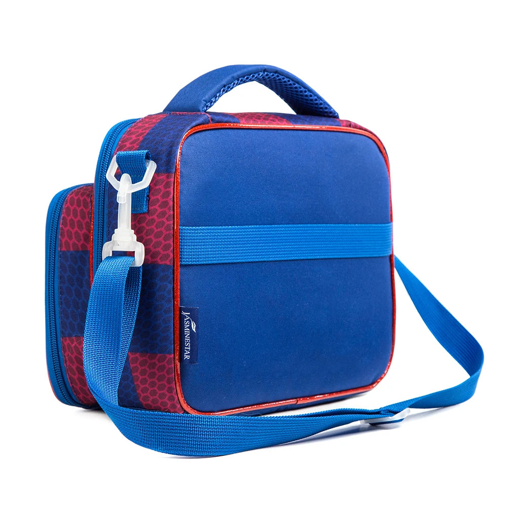 Primary School Lunch Bags for Children Complete Kit Handbags for Boys Lunch Box With Bottle Pockets Lunch Accesorios for Kids