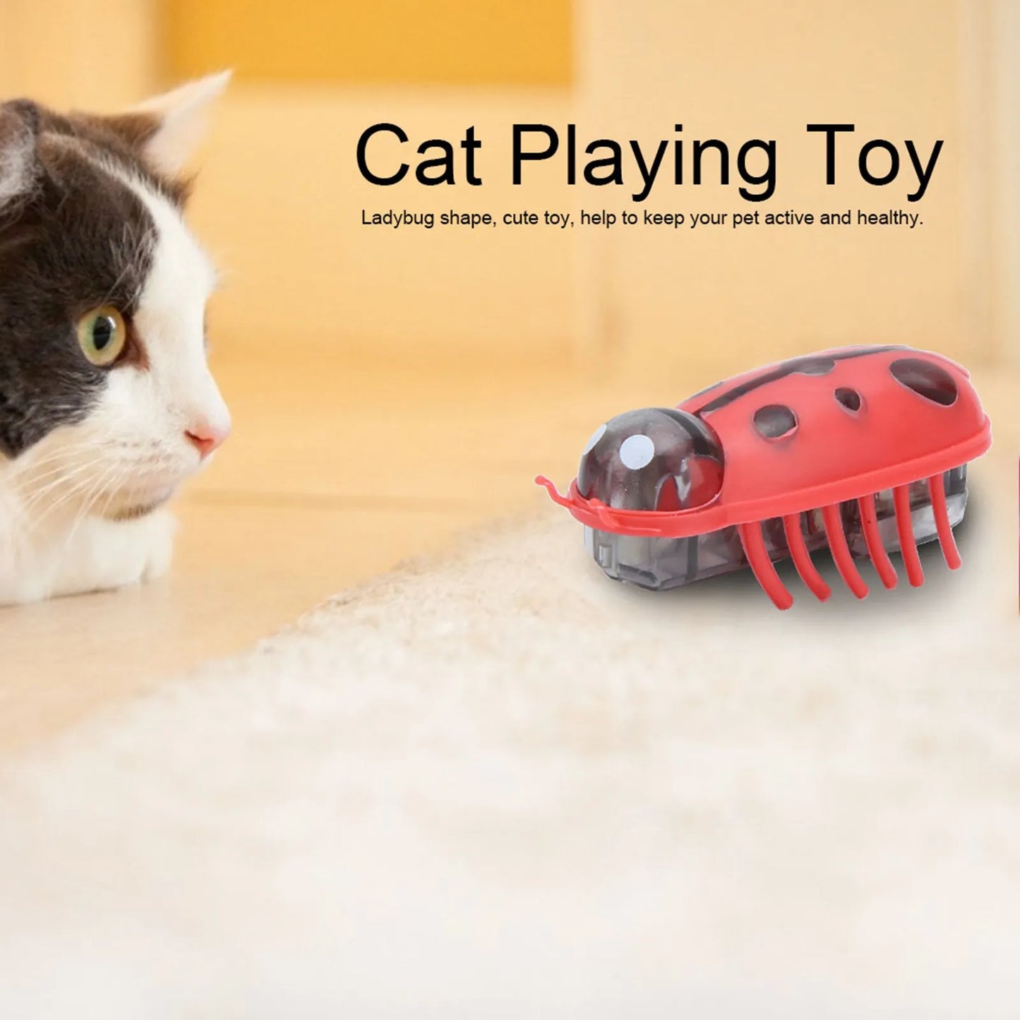 Pet Mini Cute  Shape Electric Funny  Playing Interactive with Battery for Cat Cat Electric  Mini Cute Cat